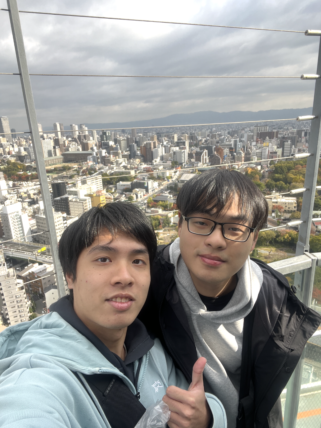 通天阁上的合照