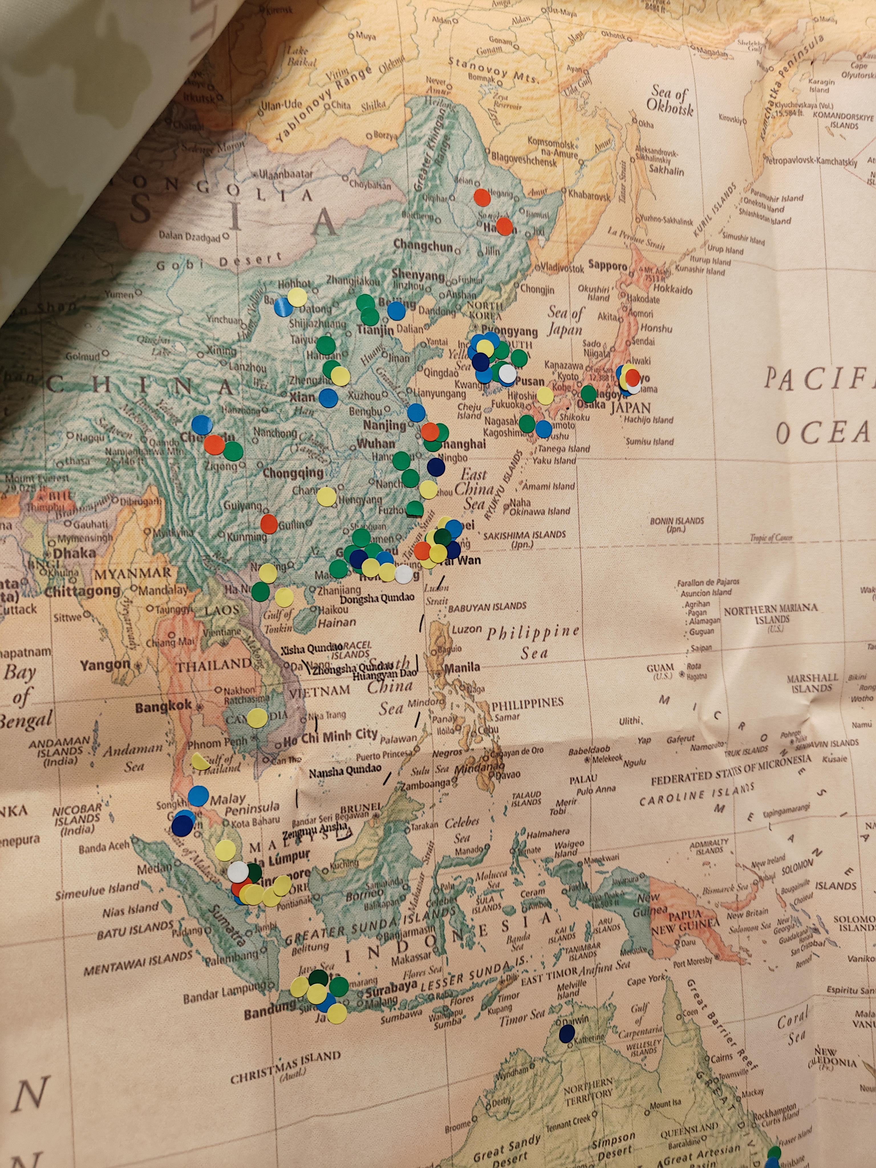 每个季节都会更新的世界来访地图